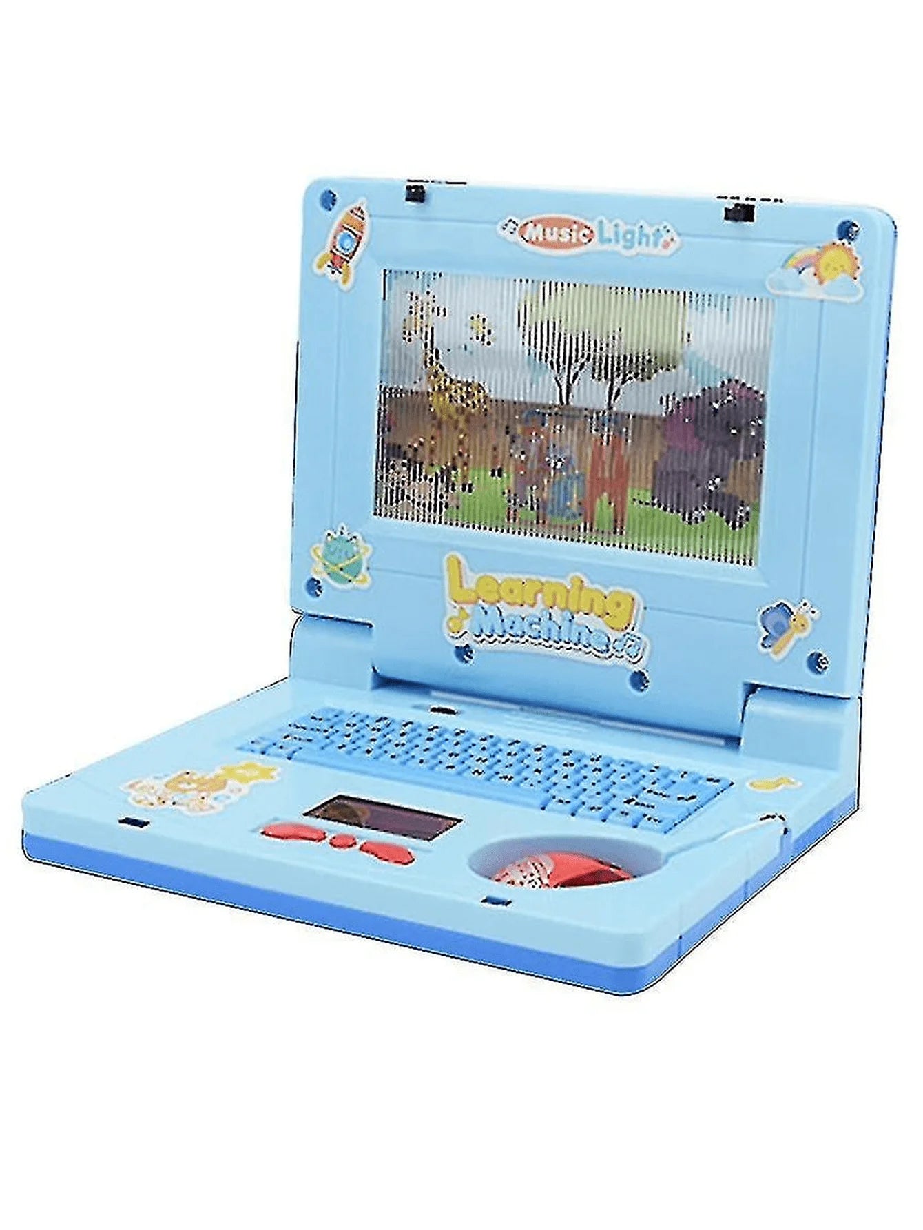 1PC  Laptop de aprendizagem para crianças，Educational LED Music, Electronic Cognitive Development Simulation, Computer Toy