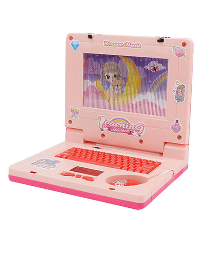 1PC  Laptop de aprendizagem para crianças，Educational LED Music, Electronic Cognitive Development Simulation, Computer Toy