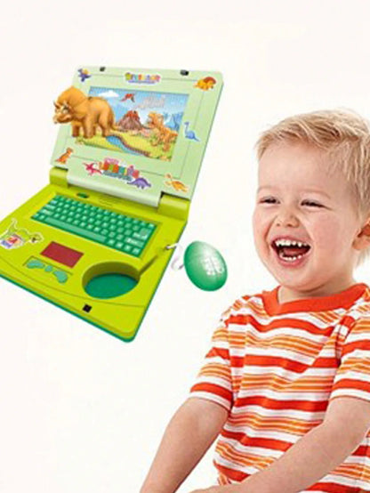 1PC  Laptop de aprendizagem para crianças，Educational LED Music, Electronic Cognitive Development Simulation, Computer Toy